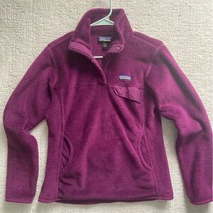 Patagonia Deep Purple Half-Snap Pullover Fleece